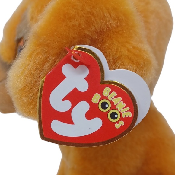 Ty ZuZu Puppy Dog Beanie‎ Boo Gold Glitter Eyes Stuffed Animal Plush Toy 7" - Picture 8 of 9